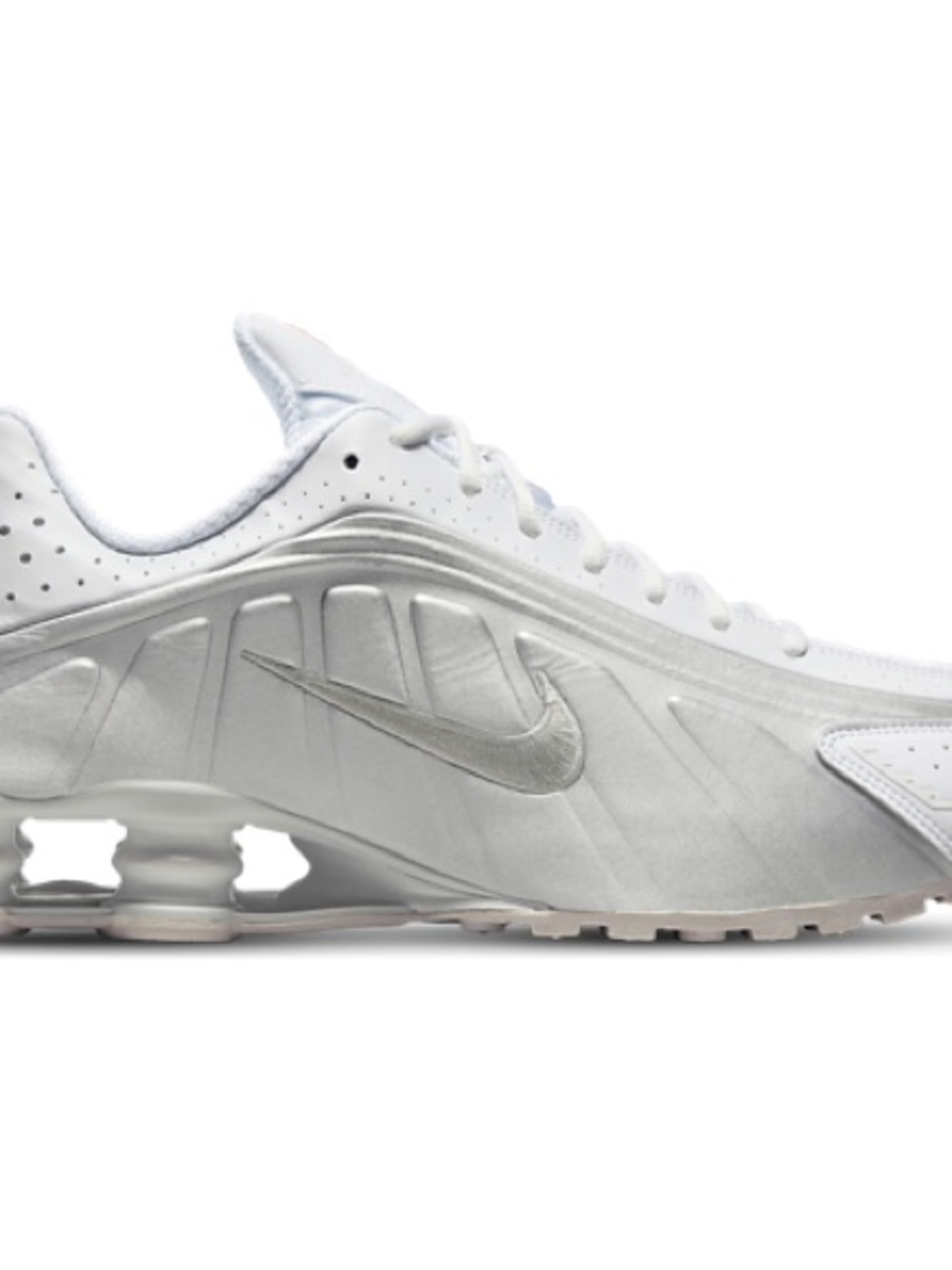 Nike women’s White Sneakers with Silver Swoosh